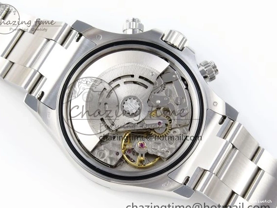 116509 OMF DIAL SS BEST ON A7750 DAYTONA BLUE MOVEMENT) SS STICK BRACELET (SLIM EDITION 1219